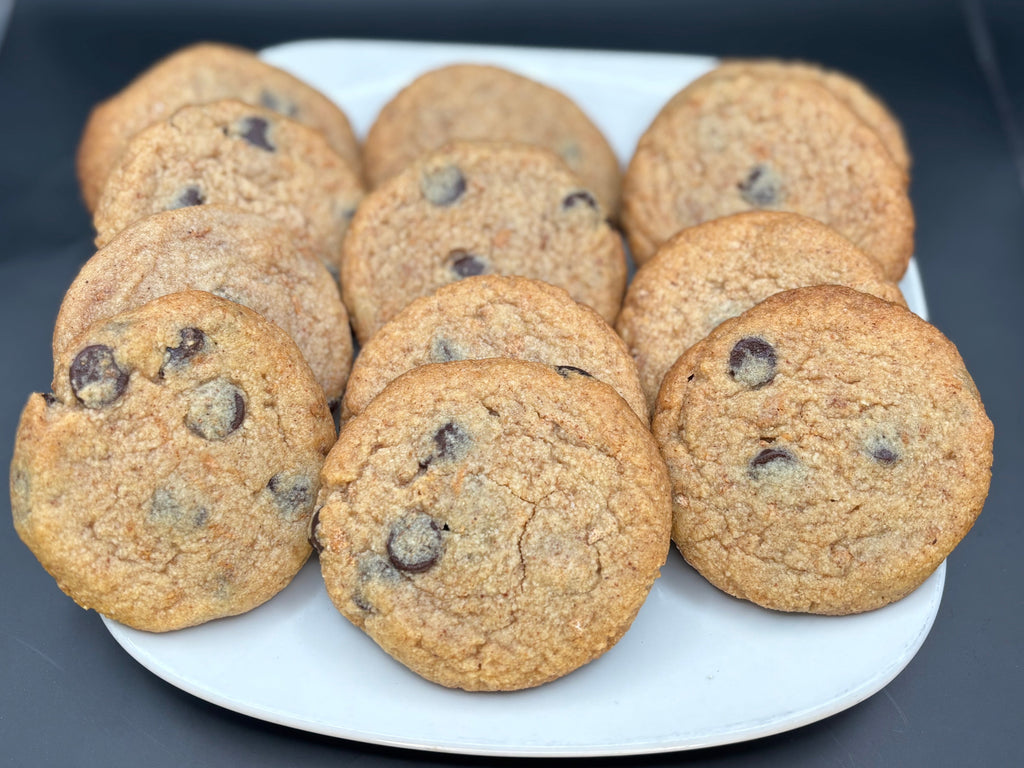 Keto & Gluten Free Chocolate Chip Cookies (12 Pack)