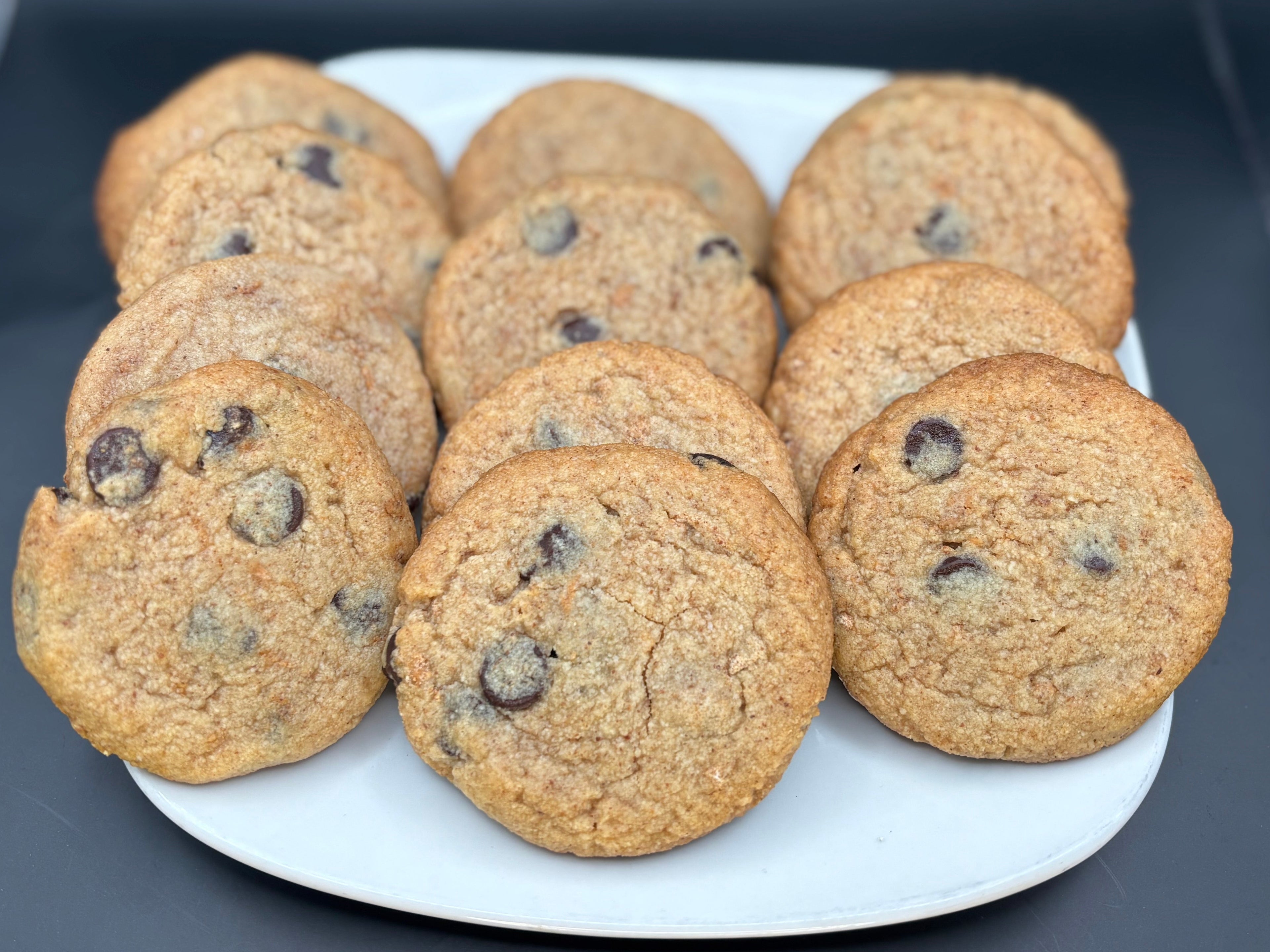 Keto & Gluten Free Chocolate Chip Cookies (12 Pack)