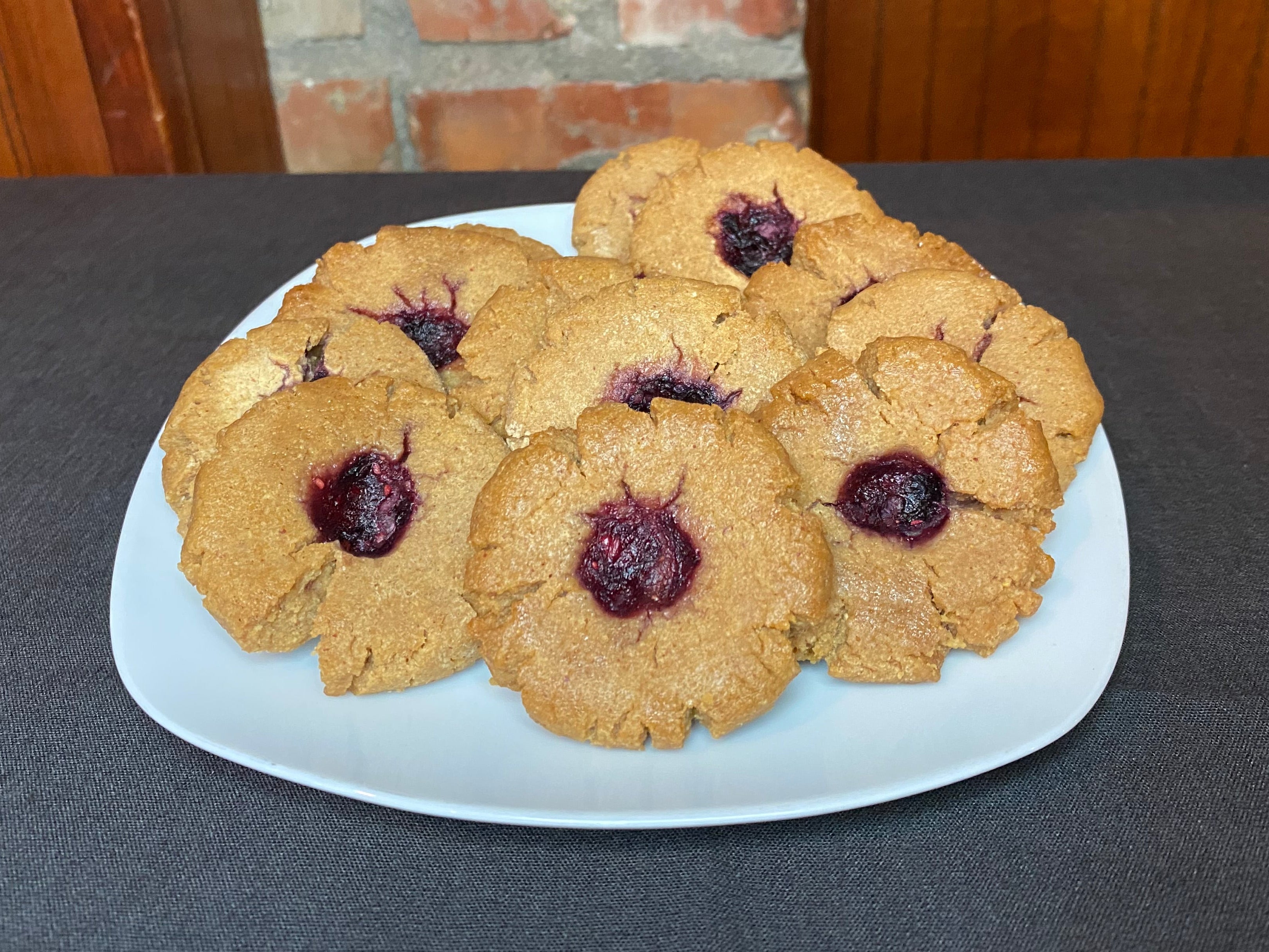 Keto & Gluten Free Peanut Butter & Jelly Cookies (12 Pack)